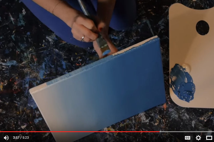 diy how to paint an ombre canvas painting
