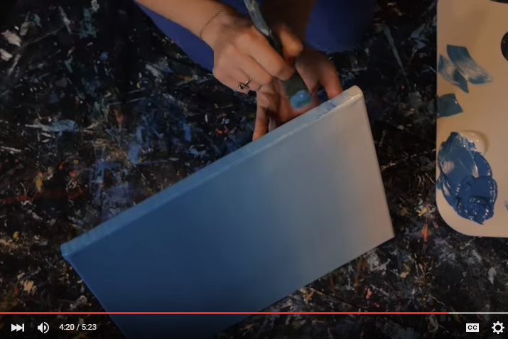 diy how to paint an ombre canvas painting