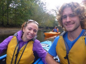 Kayaking and snapping photos on Black River in North Carolina
