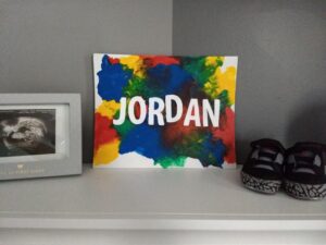 DIY Baby Name Painting