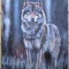 Wolf Original Oil Painting